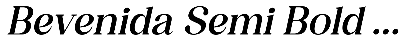 Bevenida Semi Bold Italic